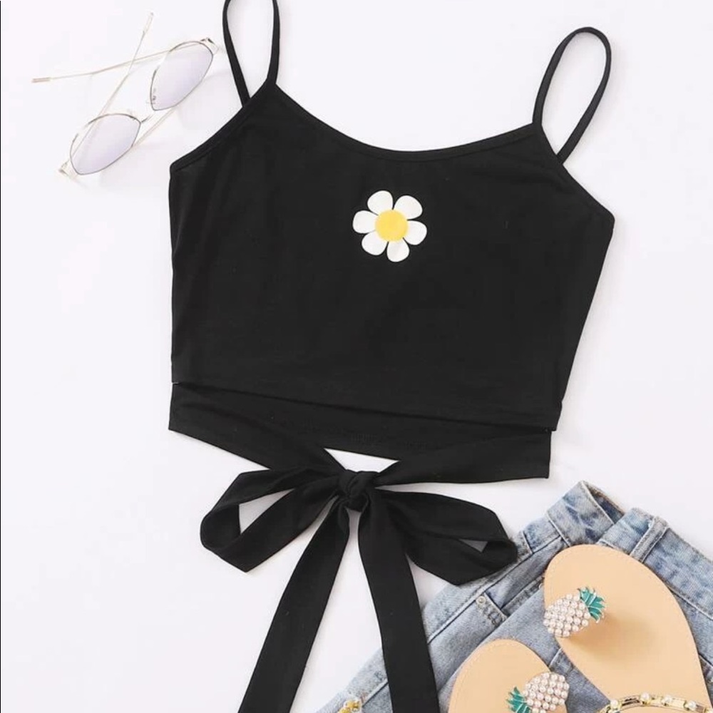 Summer SHEIN Daisy Crop Top